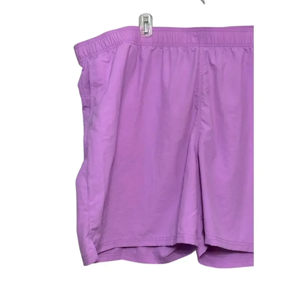 BP Swim Trunks Pull On Elastic Waistband Functional Pockets Purple M 4XL NWOT